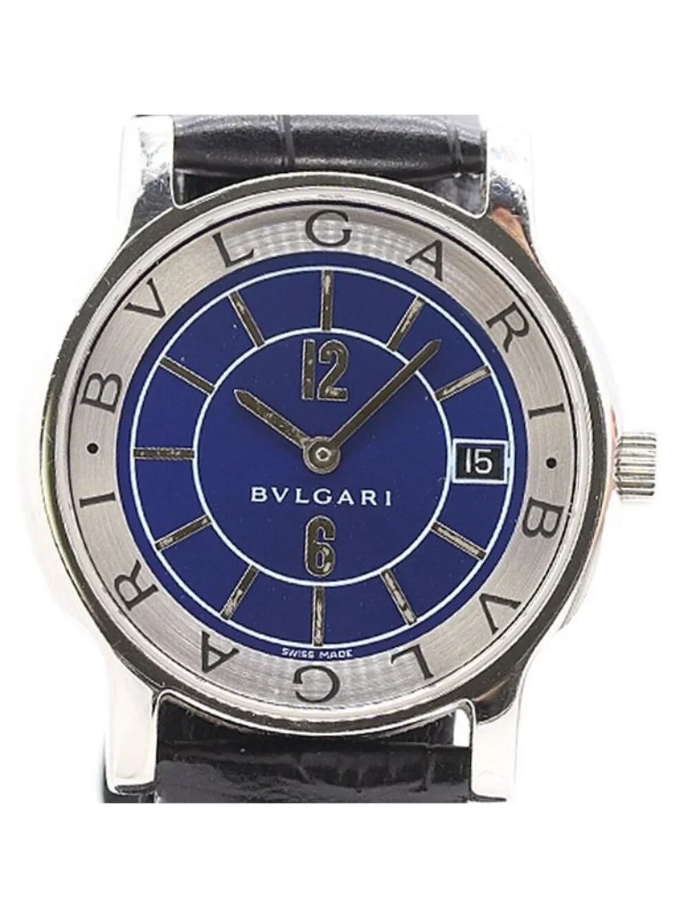 Bvlgari Solotempo Date Blue Dial Watch